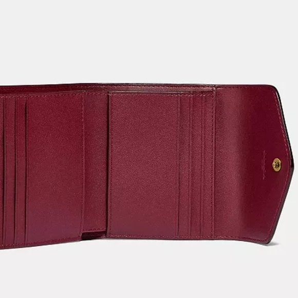 NETs  Wyn Small Leather Wallet In Colorblock Signature Canvas - Picture 2 of 7